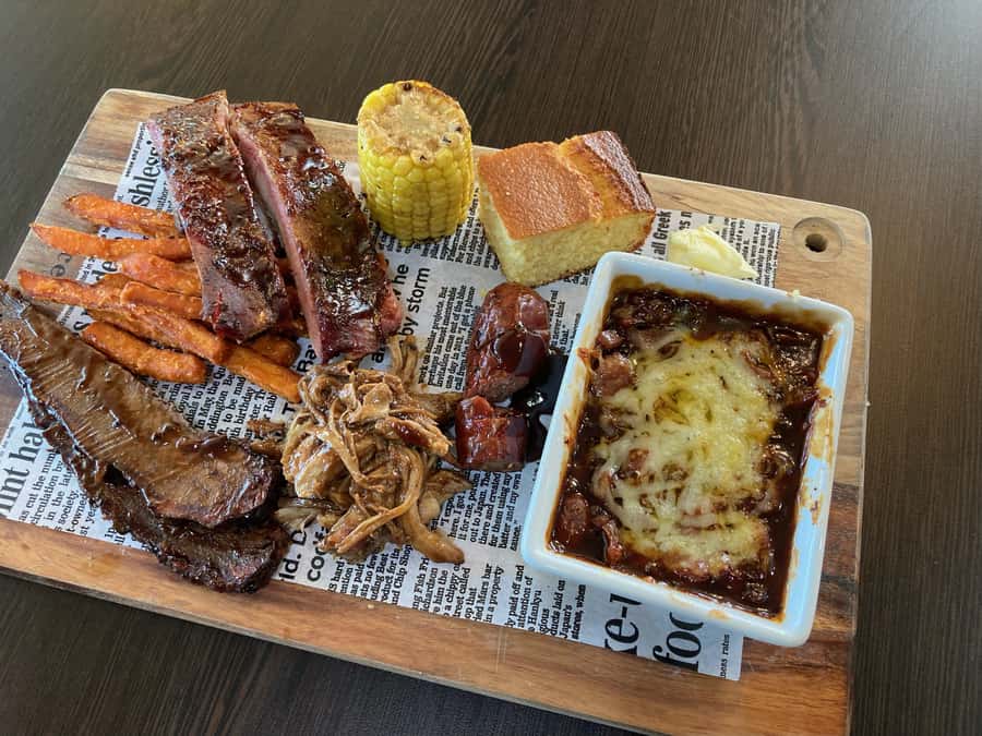 Bellarine Winery: Texas BBQ Platter Lunch with Wine - Texas BBQ at a cool-climate winery: why this pairing actually makes sense