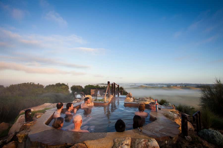 From Melbourne: Peninsula Hot Springs & Bathing Boxes Tour - Peninsula Bathing Boxes: the iconic beach photo you came for