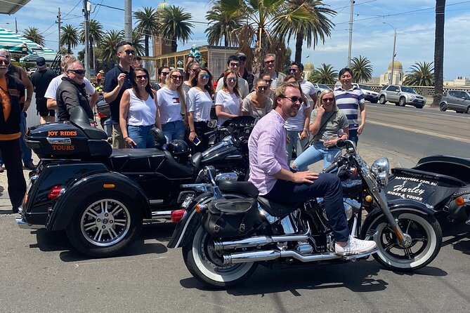 Harley Davidson Trike Tour of Melbourne - St Kilda foreshore and bay views without the bus bottleneck