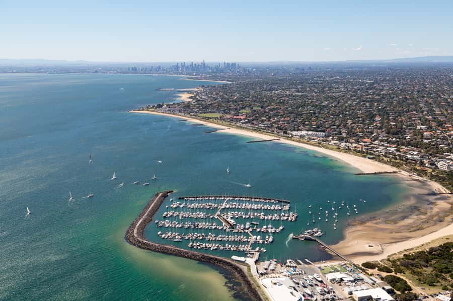 Melbourne: Brighton Beach & Ricketts Point Helicopter Flight - Ricketts Point Marine Sanctuary from above: how to read what you’re seeing