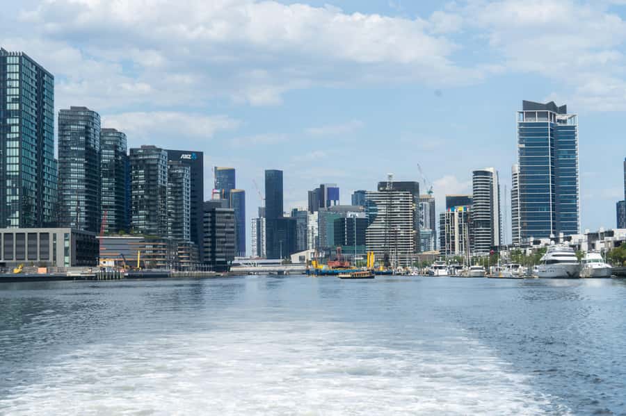 Melbourne City Cruise with Tea, Coffee, and Commentary - The 1-Hour Downstream Route: Docklands, Hobson’s Bay, and the Port Story