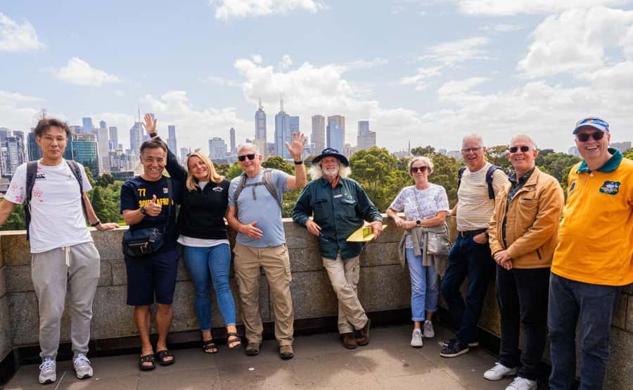 Melbourne: City Highlights Group Tour by Bus - MCG forecourt: Melbourne’s sporting heartbeat