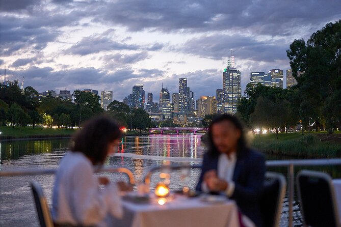 Spirit of Melbourne Dinner Cruise on the Yarra River - Yarra skyline views from an enclosed dinner boat