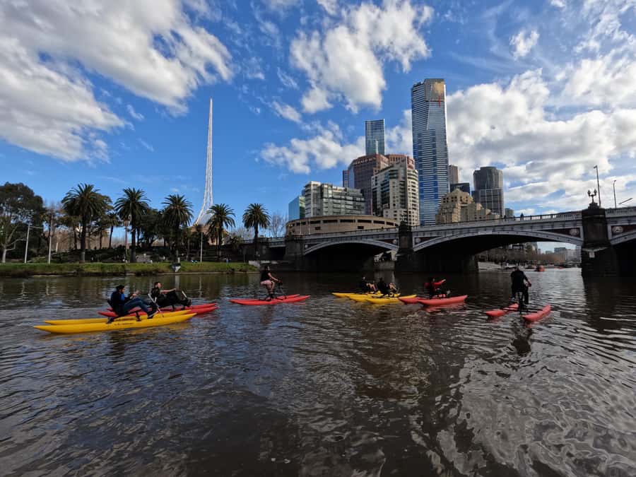 Yarra River, Melbourne Waterbike Tour - Pedal upstream to the sporting precinct: MCG and Rod Laver from a new angle