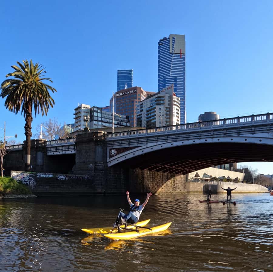 Yarra River, Melbourne Waterbike Tour - Meeting and getting set up at VRA Landing (Boathouse Drive)